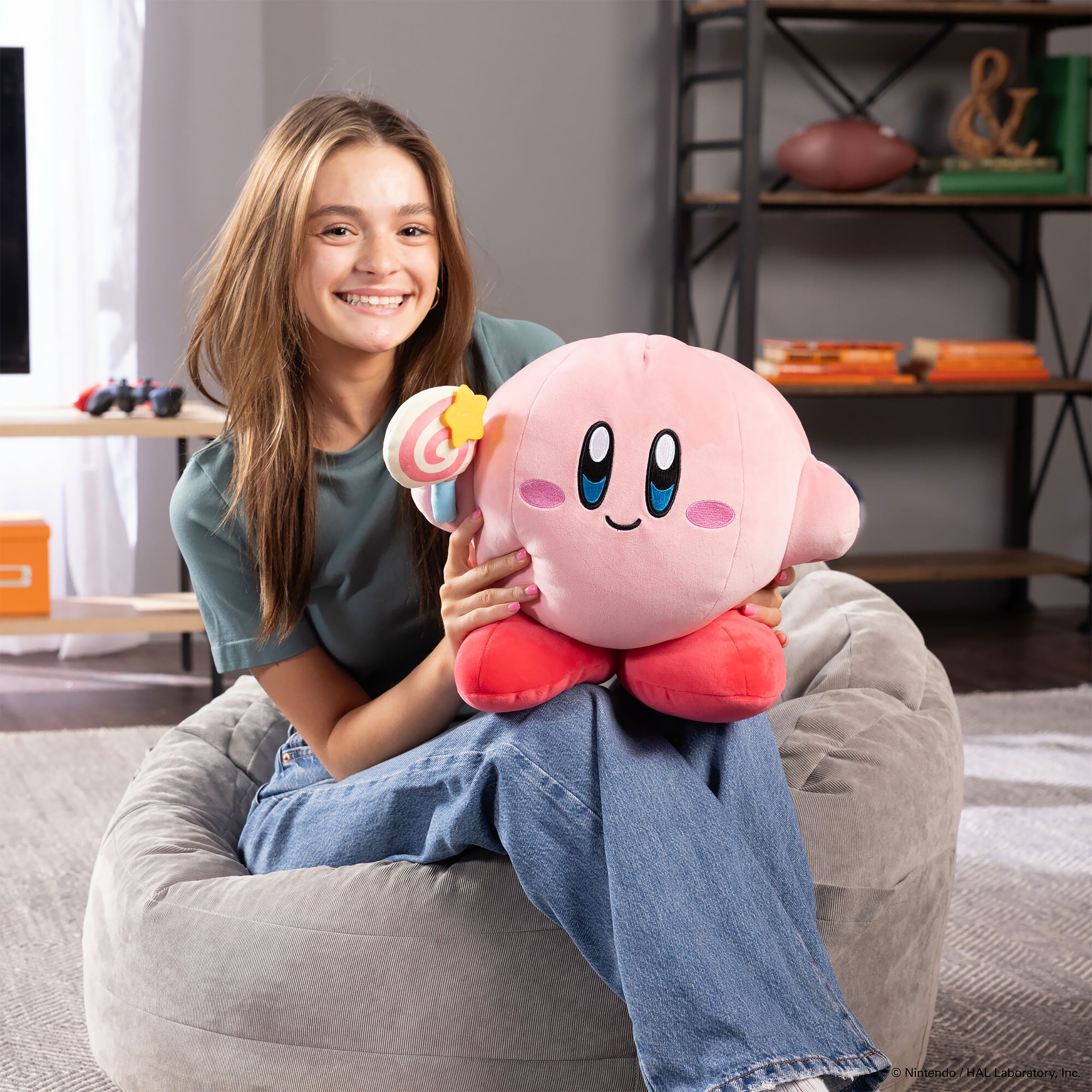Image produit Kirby avec Baguette Magique - Figure en Peluche Mocchi-Mocchi