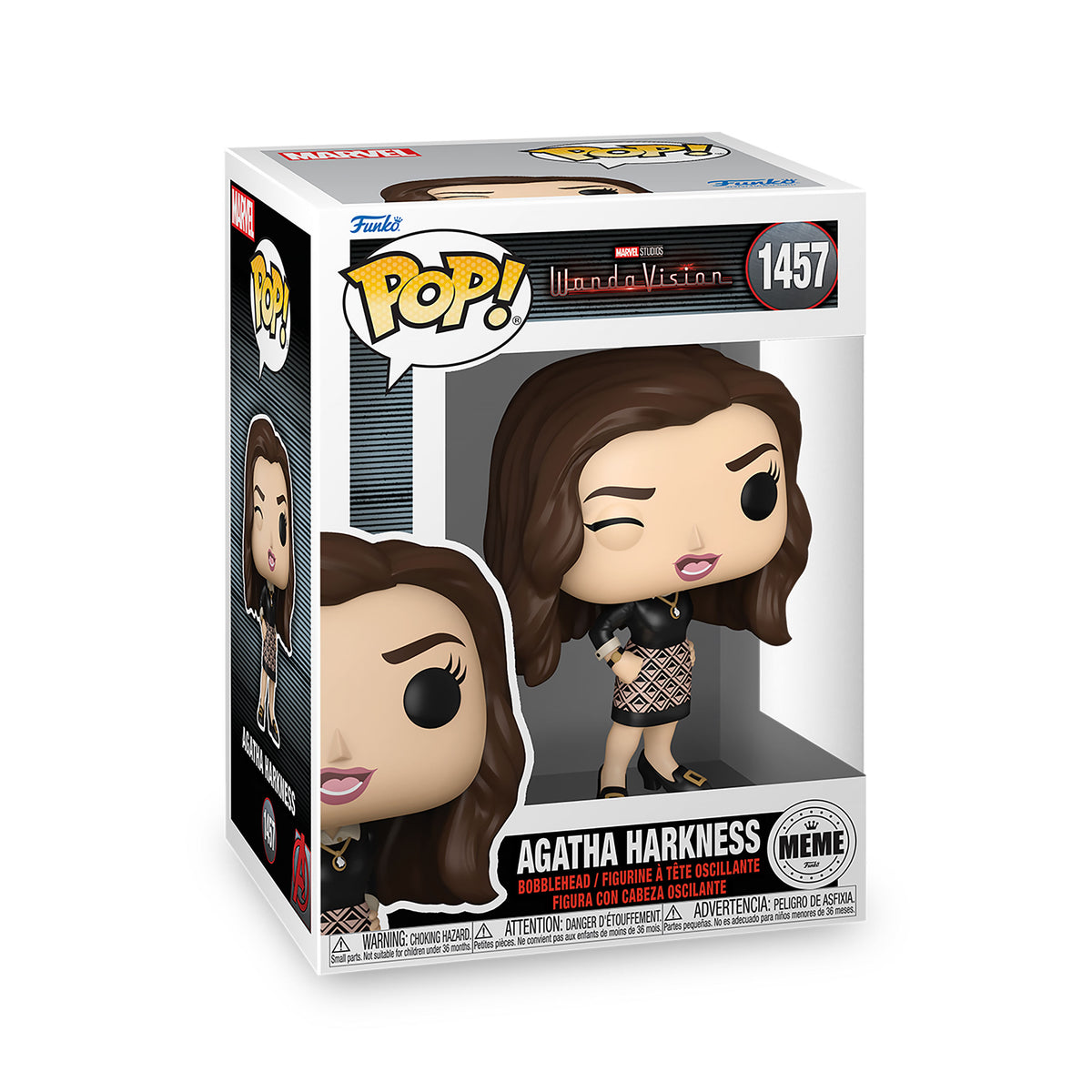 Image produit WandaVision - Figurine Funko Pop Meme Agatha Harkness à tête branlante