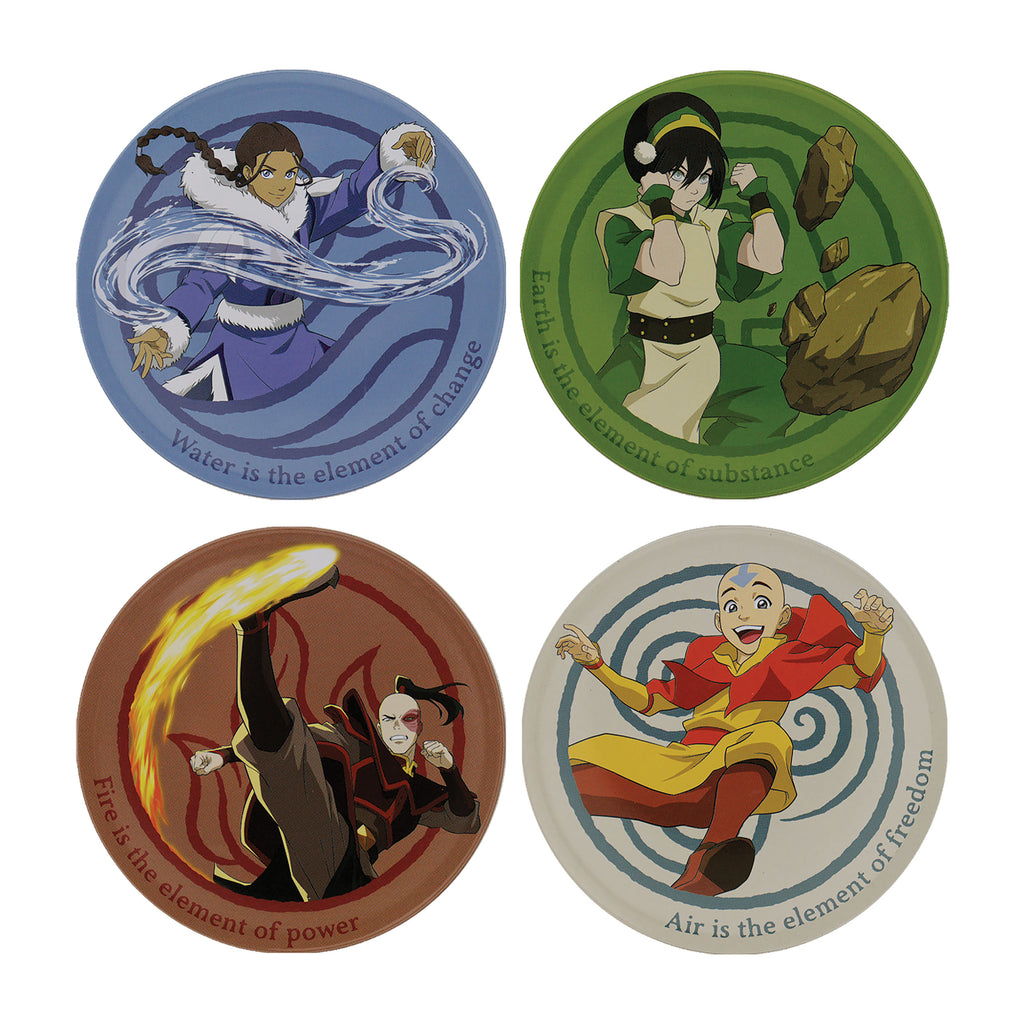 Image produit Avatar The Last Airbender - Sous-verres en métal des personnages