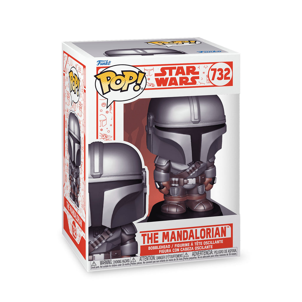 Image produit Figurine Bobblehead Funko Pop Mando Holiday - Star Wars The Mandalorian