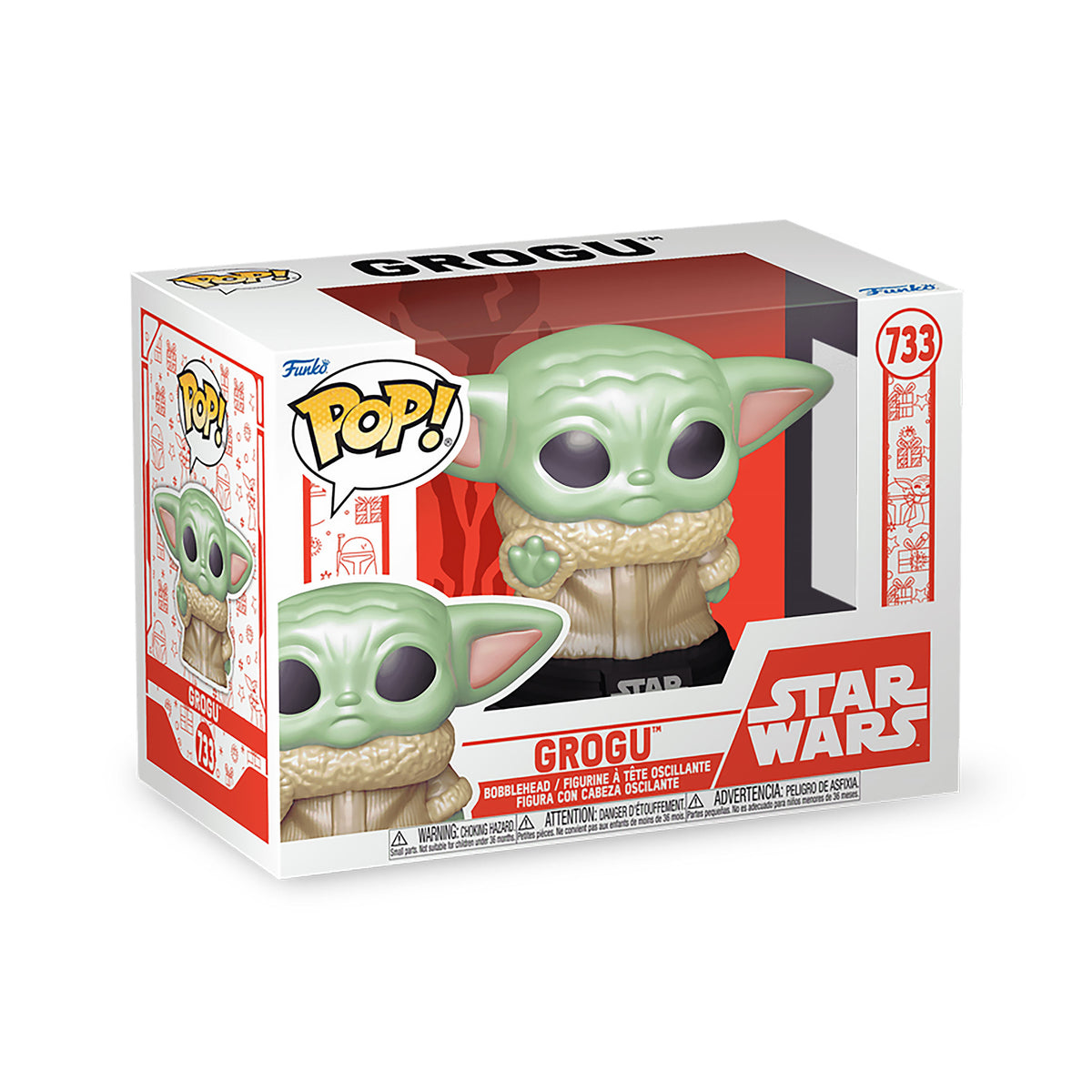 Image produit Figurine Bobblehead Funko Pop Grogu Holiday - Star Wars The Mandalorian