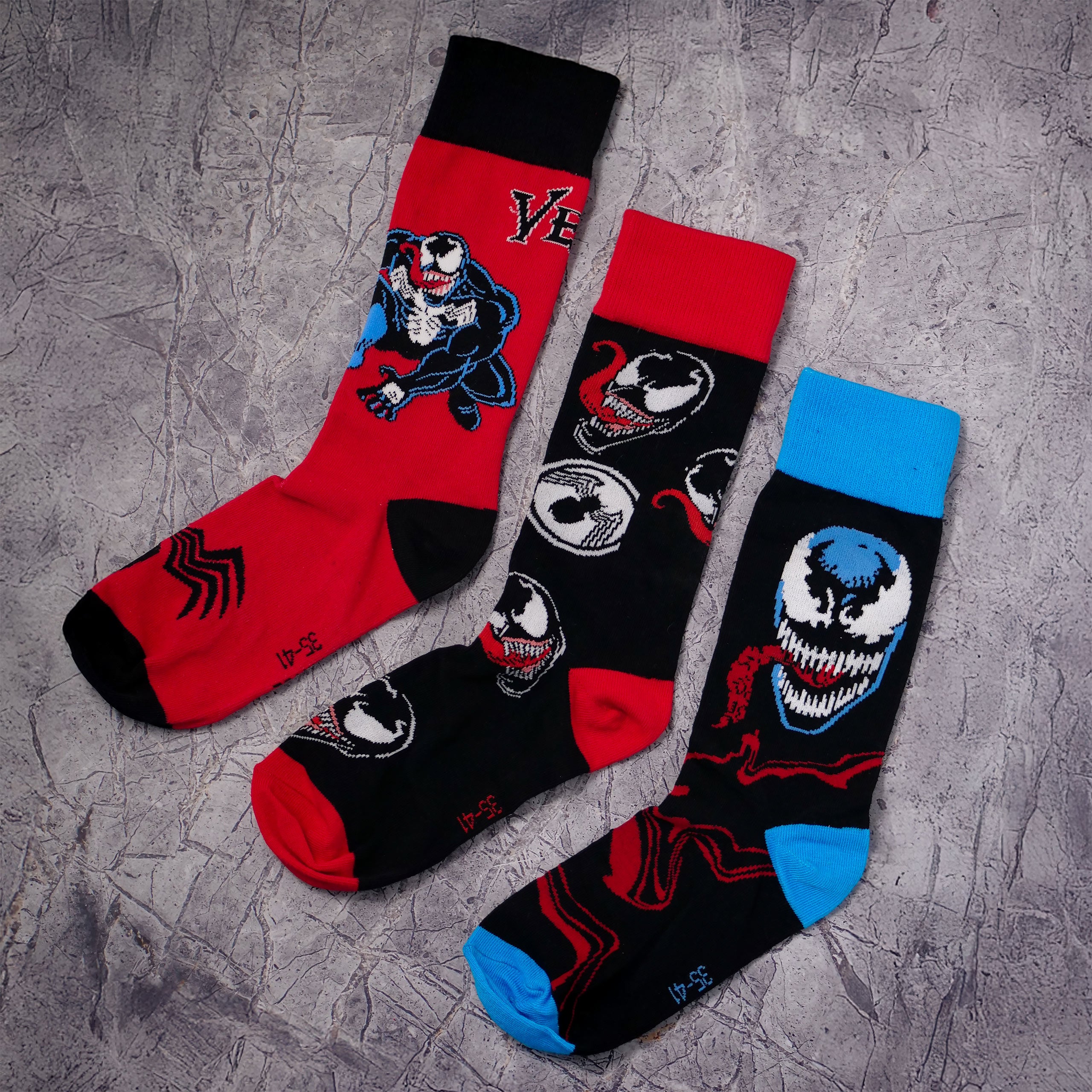 Image produit Venom - Lot de 3 paires de chaussettes