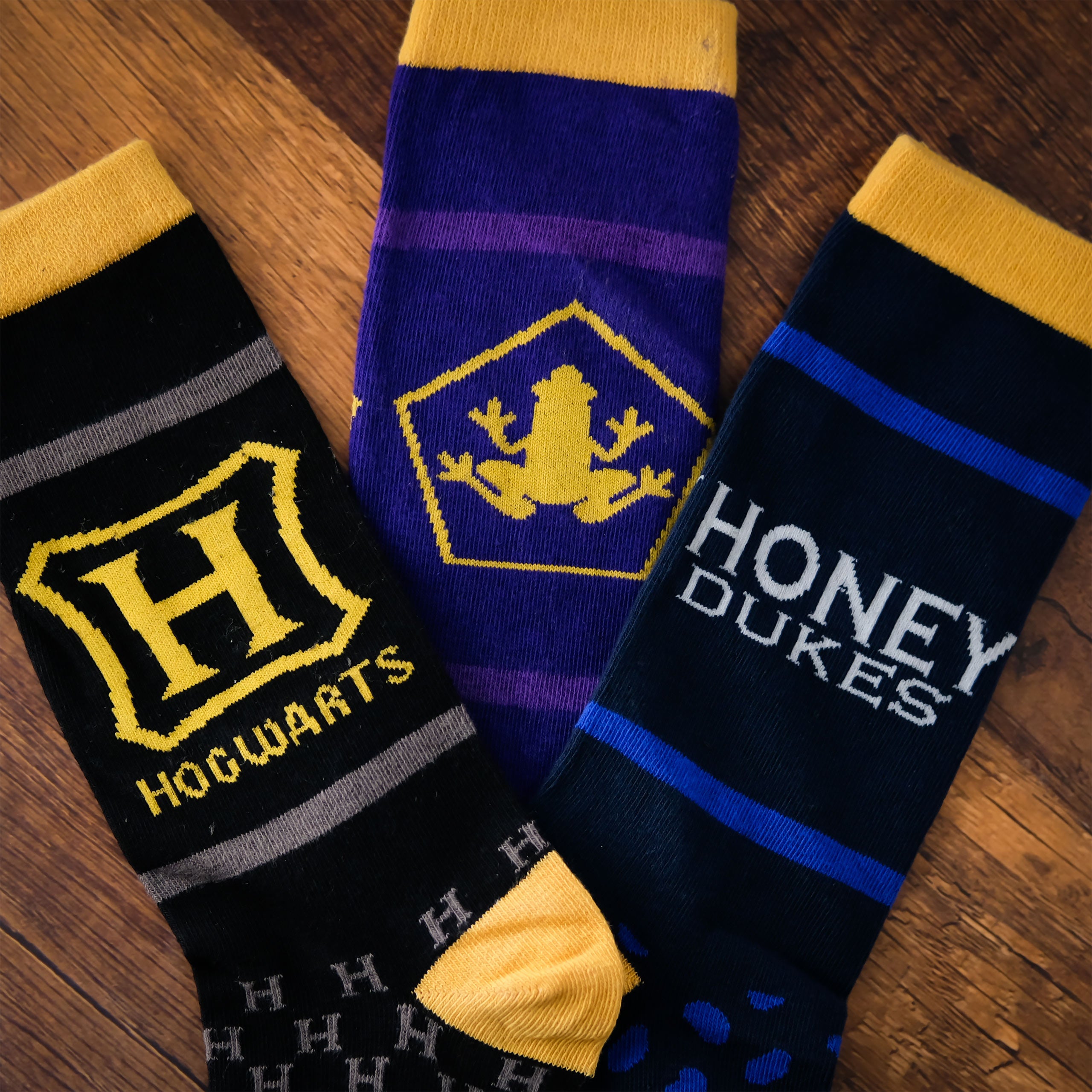 Image produit Harry Potter - Ensemble de 3 paires de chaussettes dans une boîte Grenouille en Chocolat