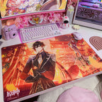 Image produit Genshin Impact - Mission Diabolique L'Étoile Approchante - Tapis de Souris Zhongli et Tartaglia