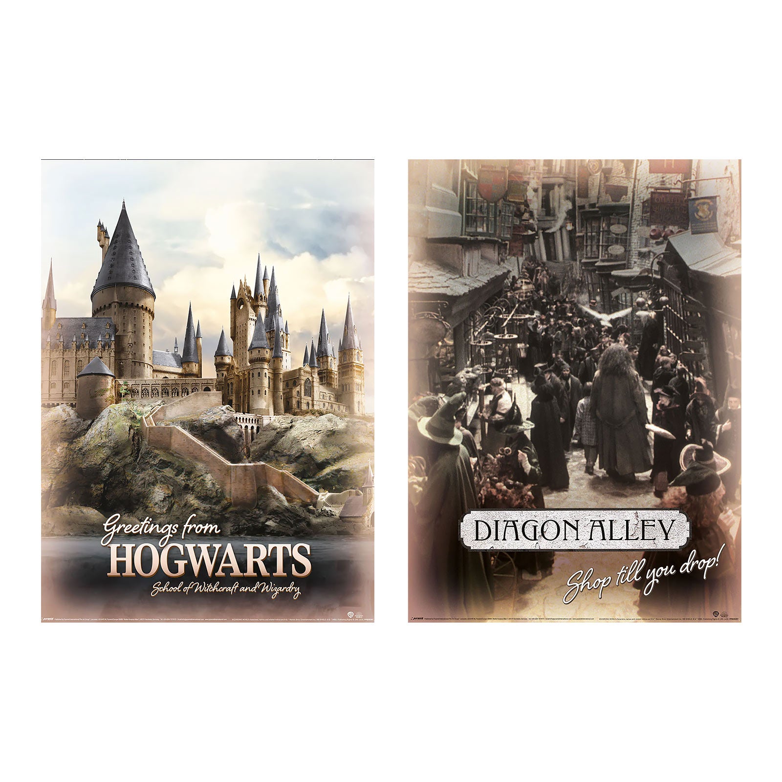 Image produit Harry Potter - Poudlard & Chemin de Traverse Poster Set de 2