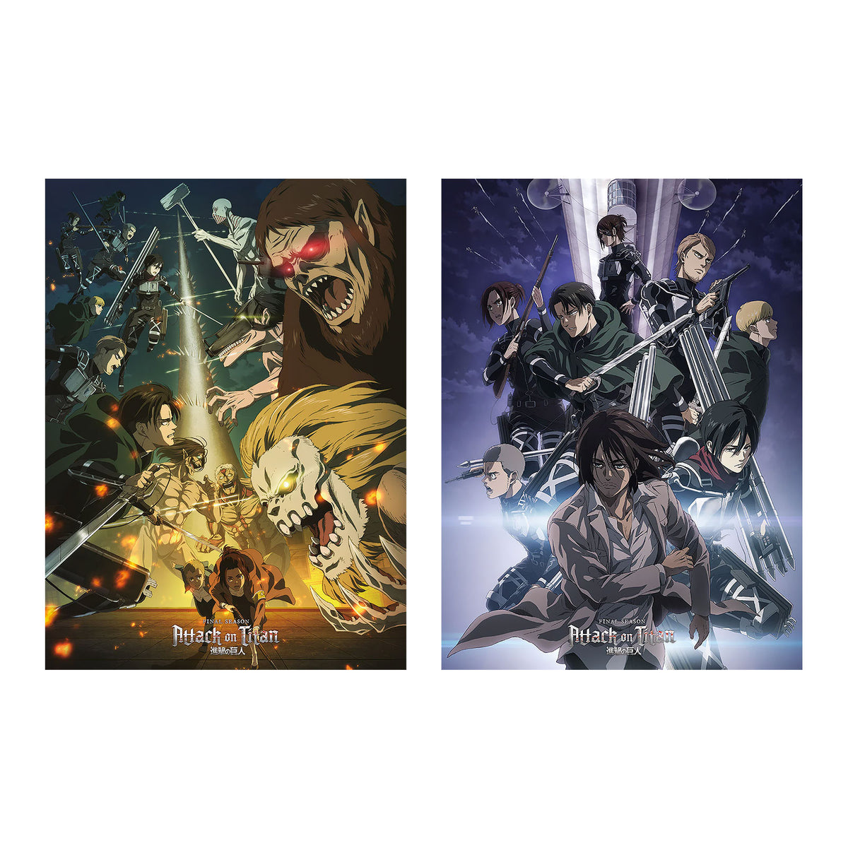 Image produit Attack on Titan - Affiches des saisons finales ensemble de 2