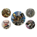 Image produit Attack on Titan - Season 3 Ensemble de 5 boutons