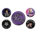 Image produit Mercredi - Ensemble de 5 boutons Nevermore