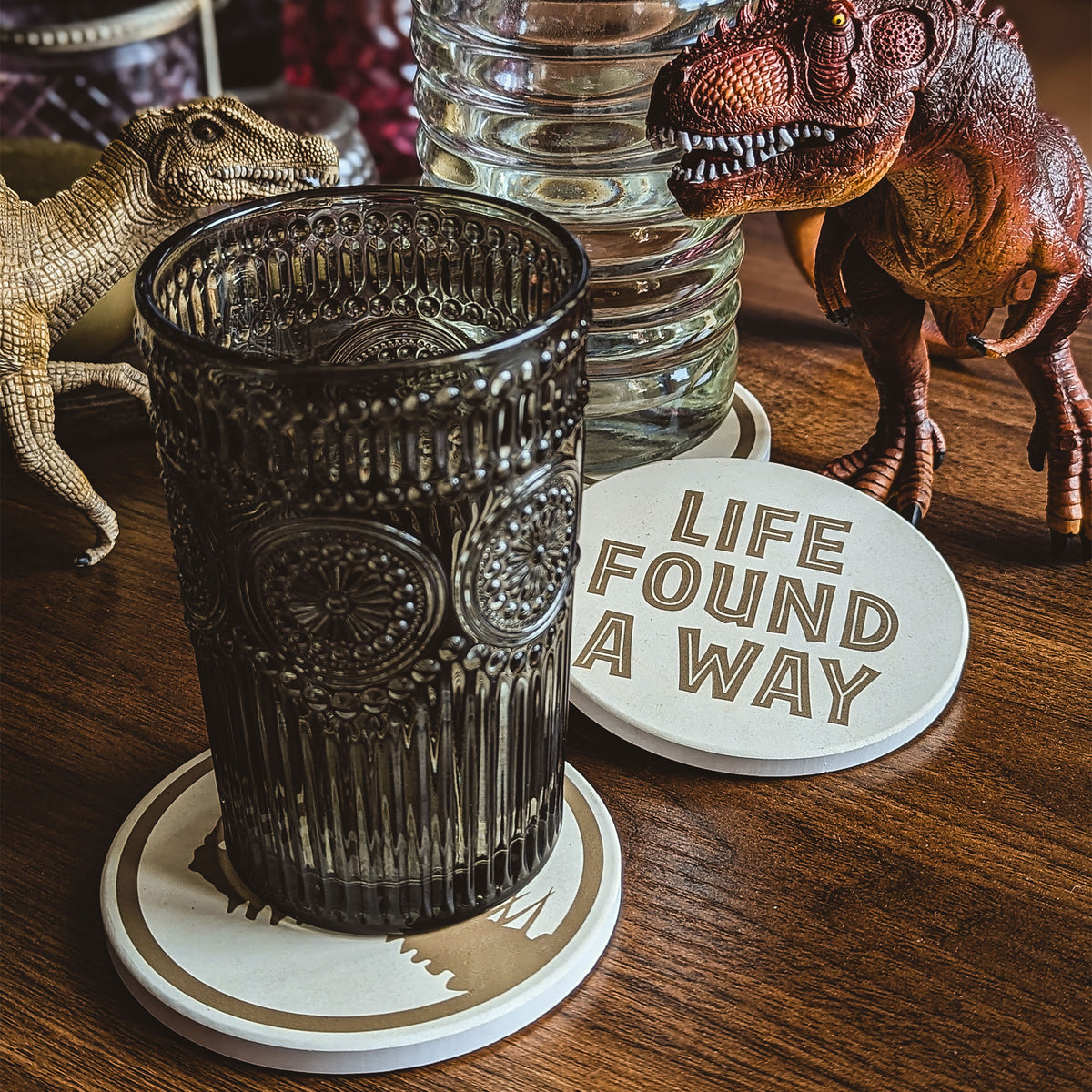 Image produit Jurassic Park - La vie a trouvé un moyen set de 4 dessous de verre