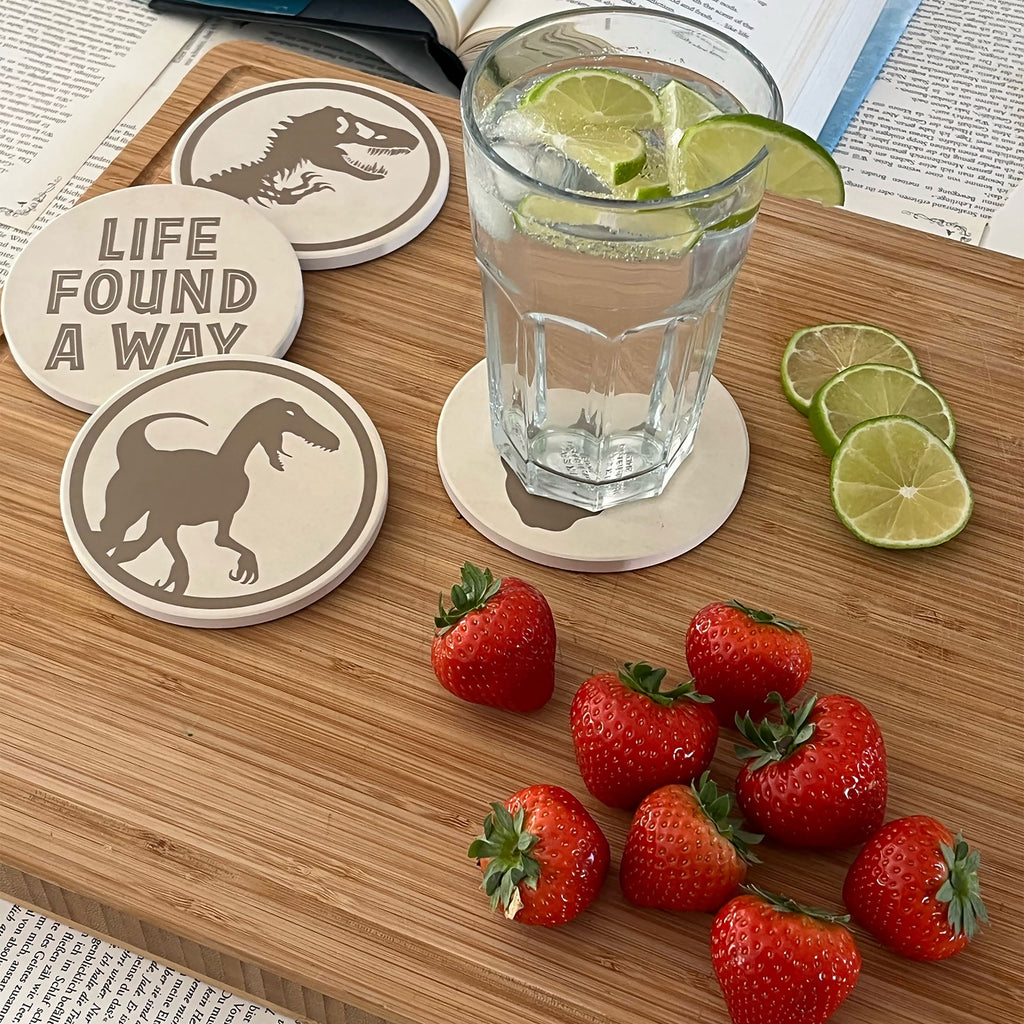 Image produit Jurassic Park - La vie a trouvé un moyen set de 4 dessous de verre