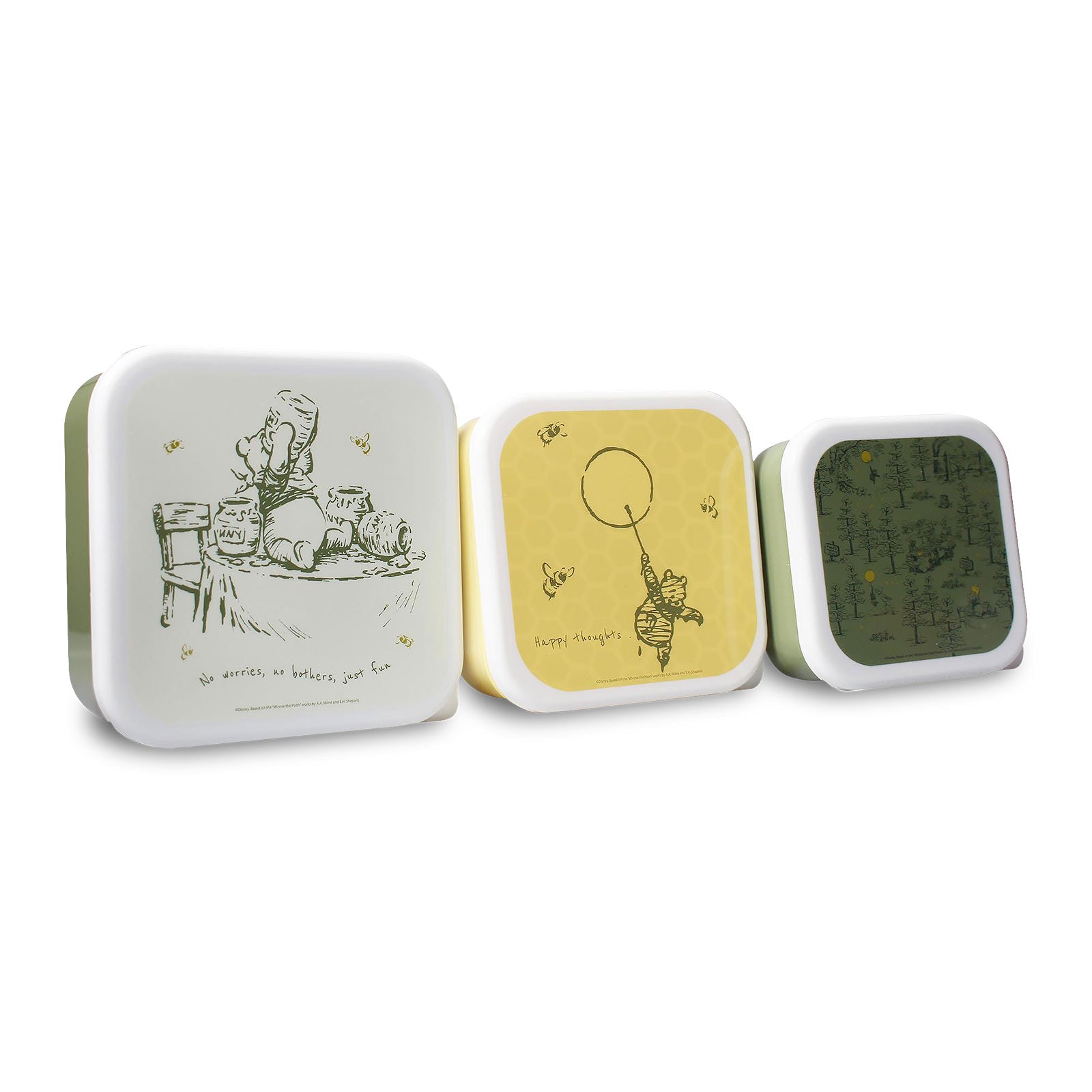 Image produit Winnie l'Ourson - Ensemble de 3 boîtes à lunch