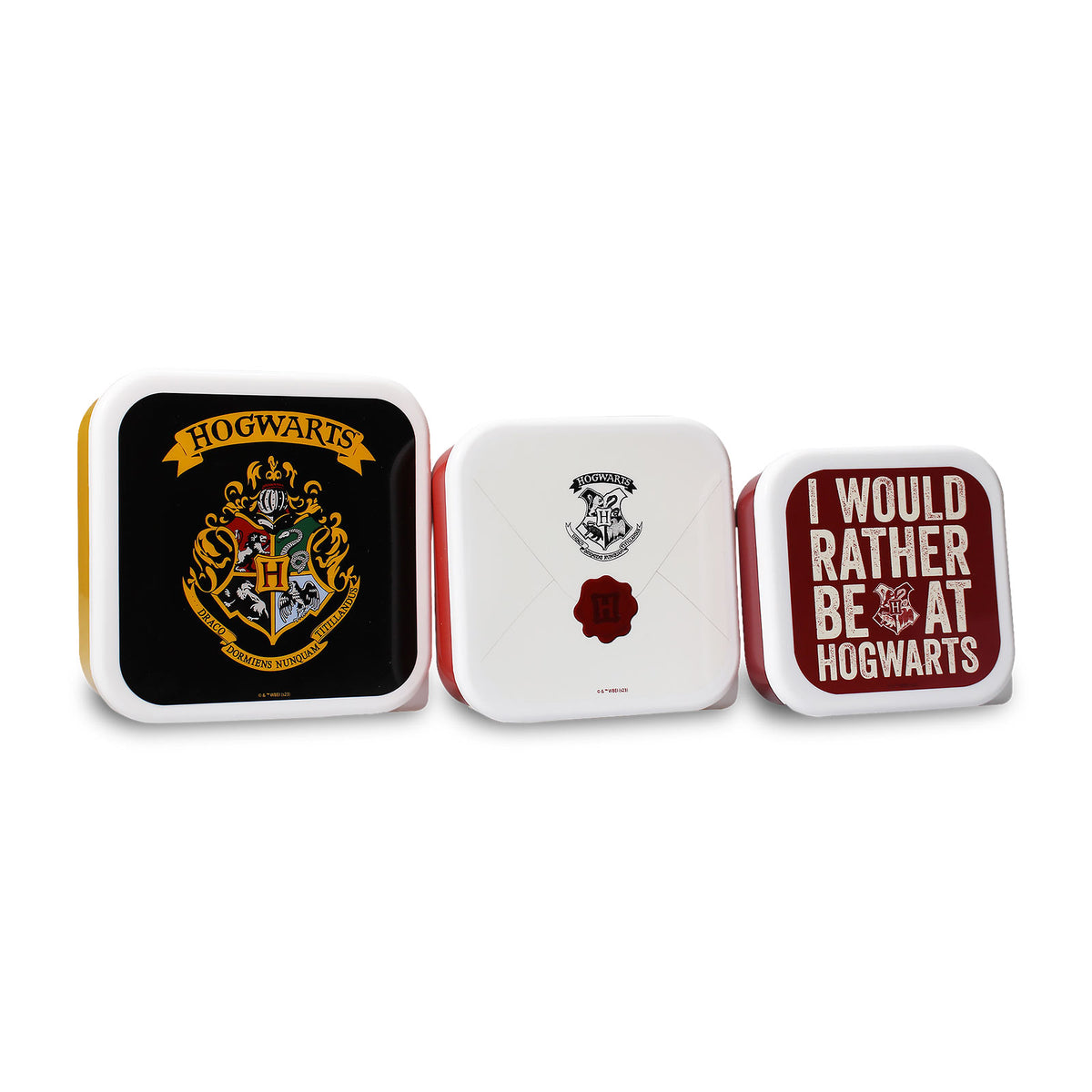 Image produit Harry Potter - Ensemble de 3 boîtes à lunch avec blason de Poudlard