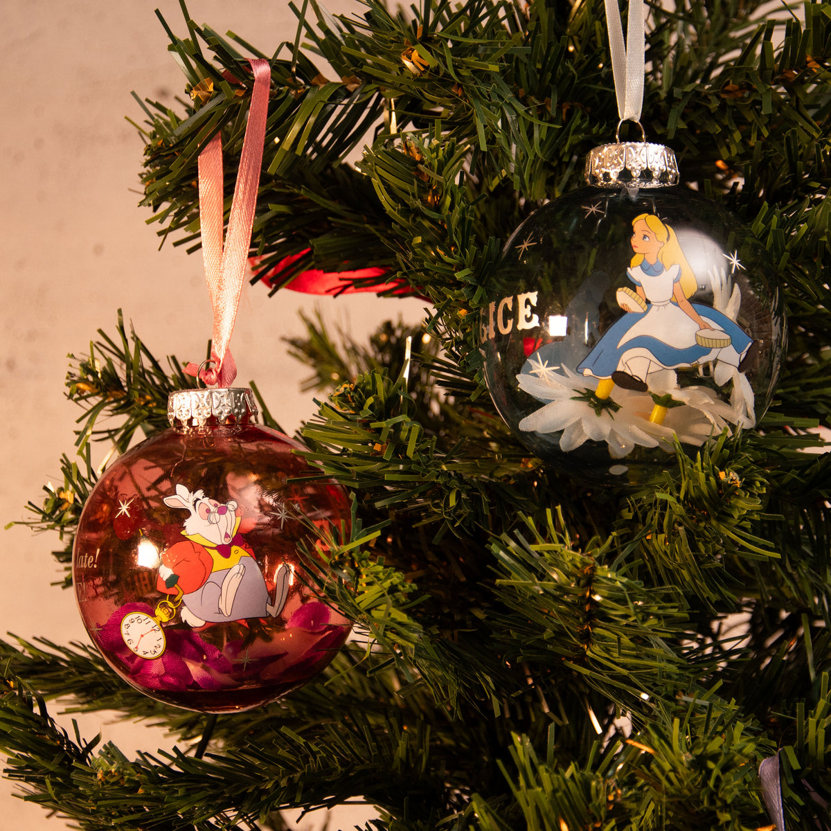 Image produit Alice au Pays des Merveilles - Boules de Noël Caractères 7pcs
