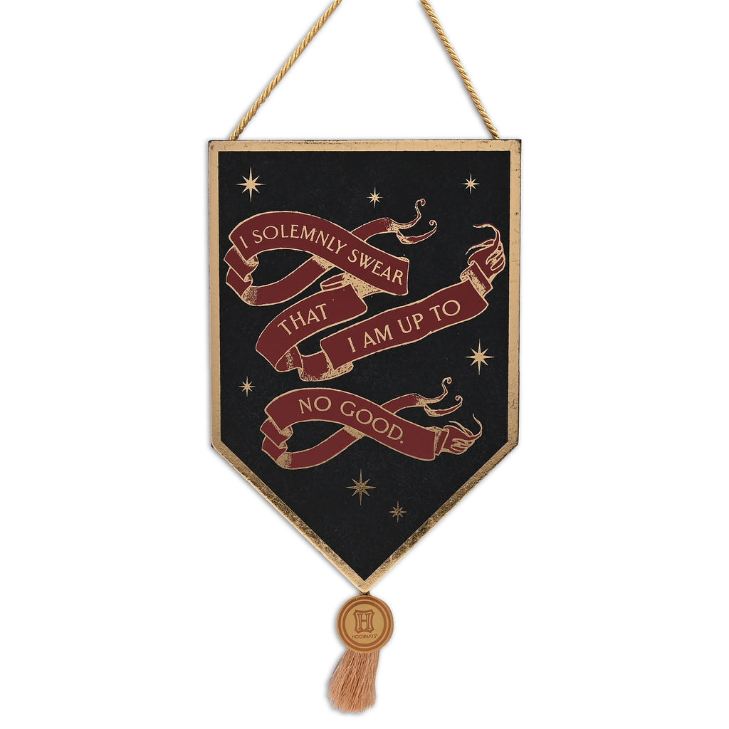 Image produit Harry Potter - Plaque murale en bois Alumni 'I Solemnly Swear'