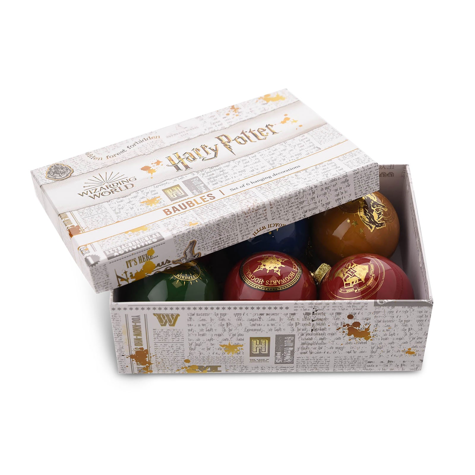 Image produit Harry Potter - Boules de Noël Blasons des Maisons 6pcs