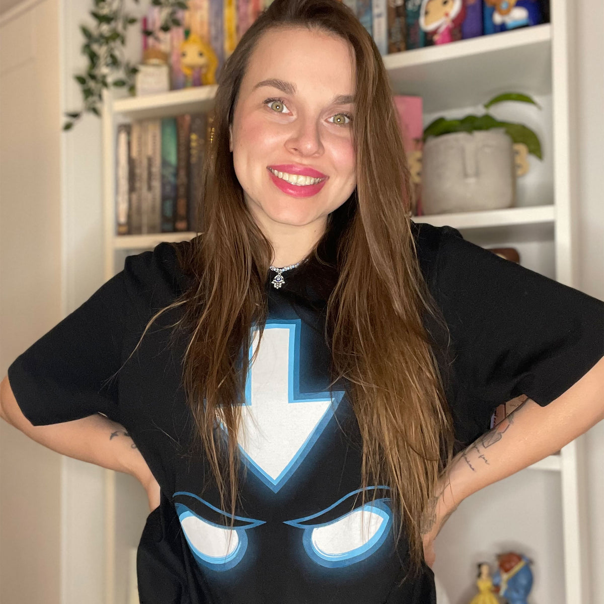 Image produit T-shirt Spirit pour les fans d'Avatar Aang noir