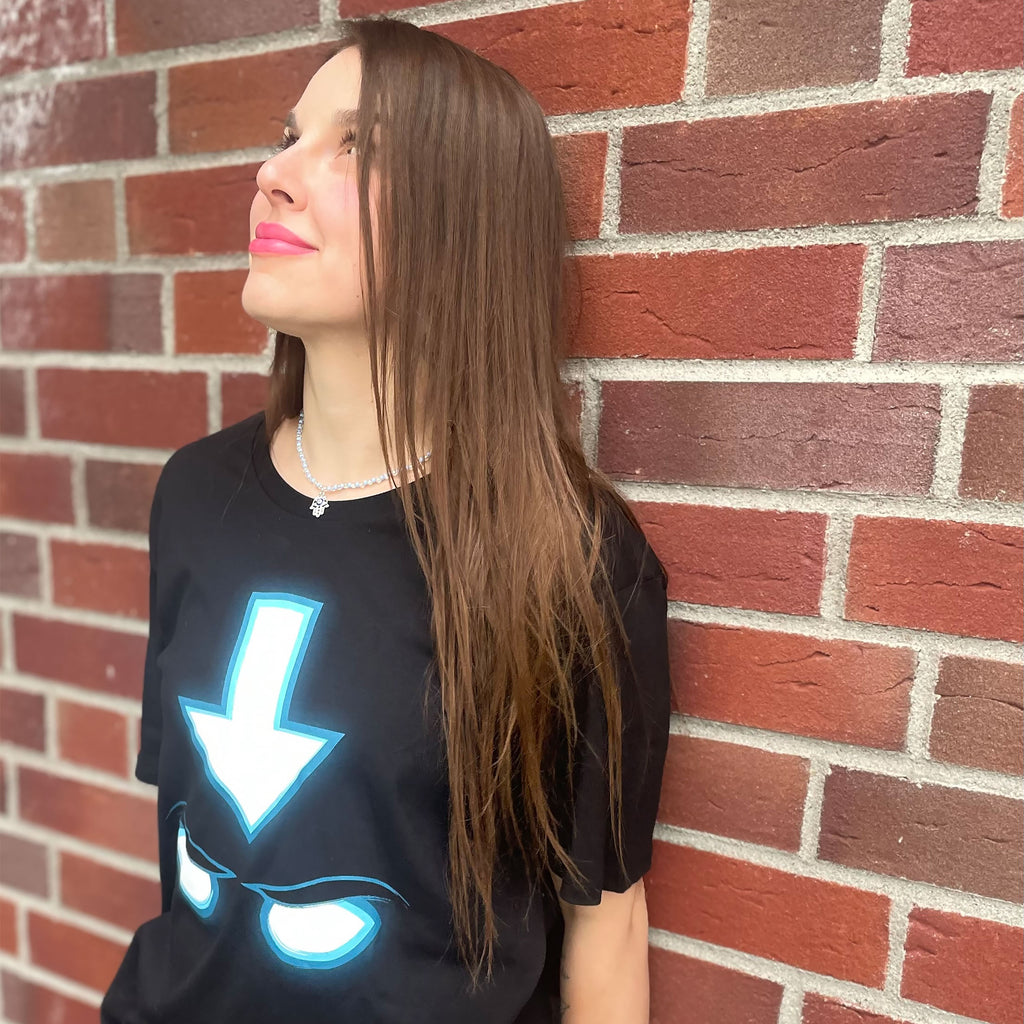 Image produit T-shirt Spirit pour les fans d'Avatar Aang noir