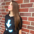 Image produit T-shirt Spirit pour les fans d'Avatar Aang noir