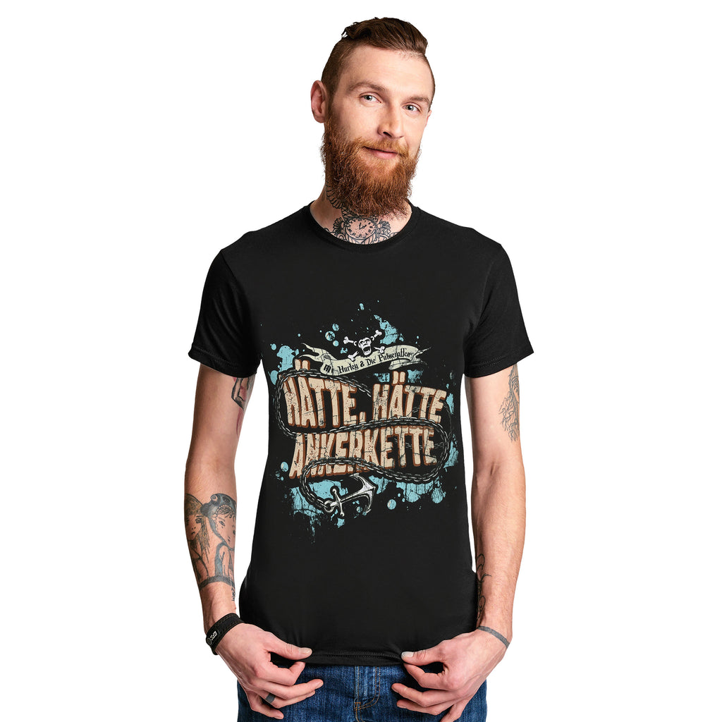 Image produit Mr. Hurley & Les Singes Poudre - Aurait, aurait, chaîne d'ancre T-Shirt noir