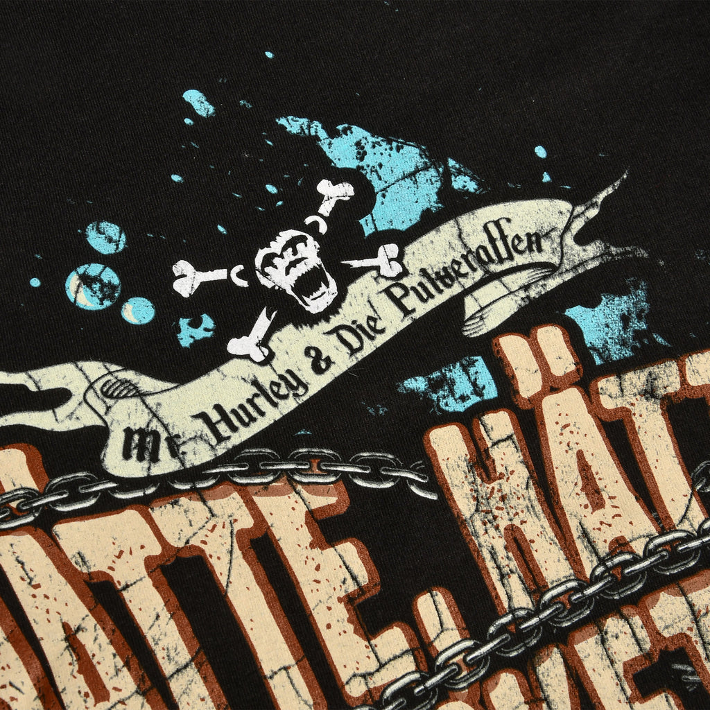 Image produit Mr. Hurley & Les Singes Poudre - Aurait, aurait, chaîne d'ancre T-Shirt noir