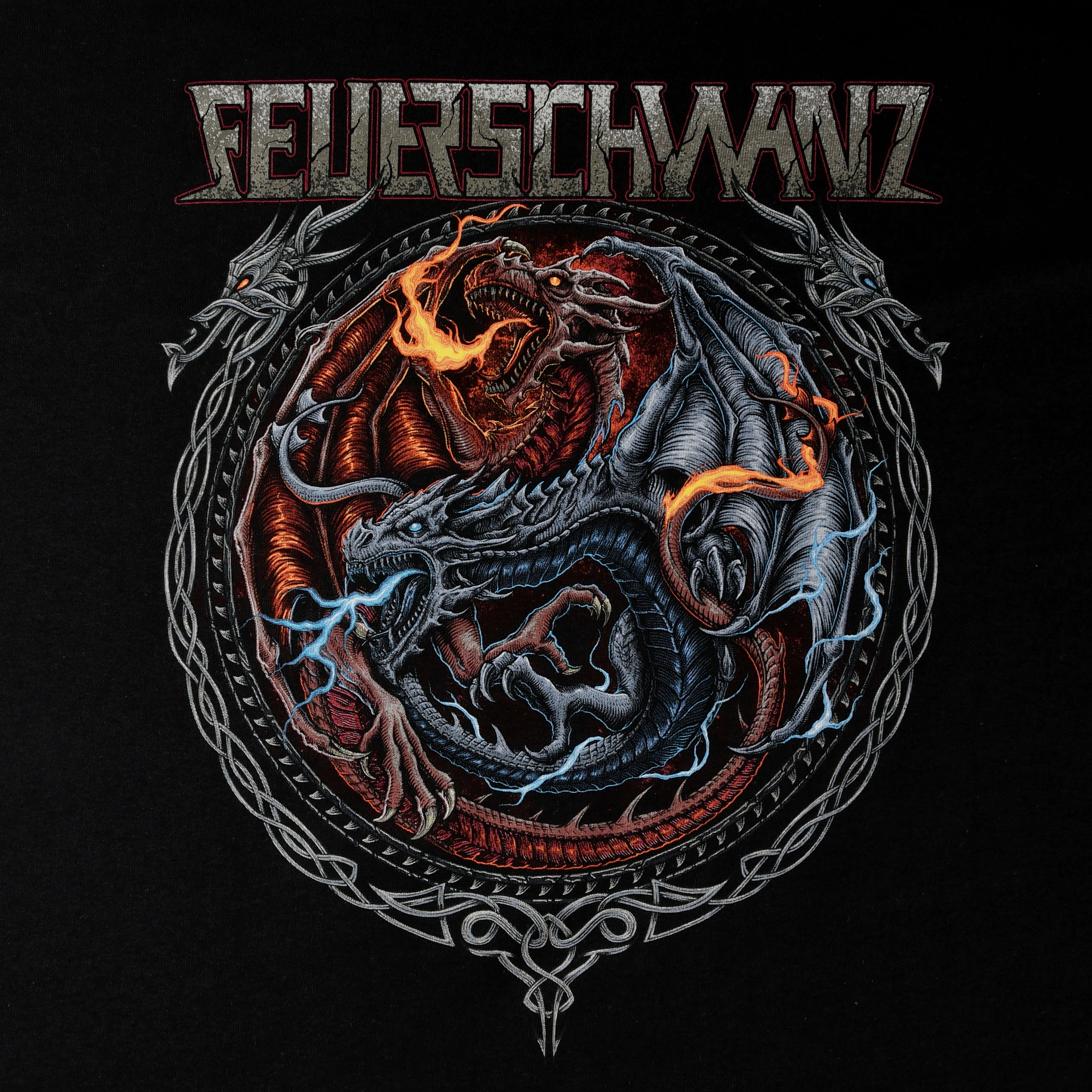 Image produit Feuerschwanz - T-Shirt Ice & Fire noir