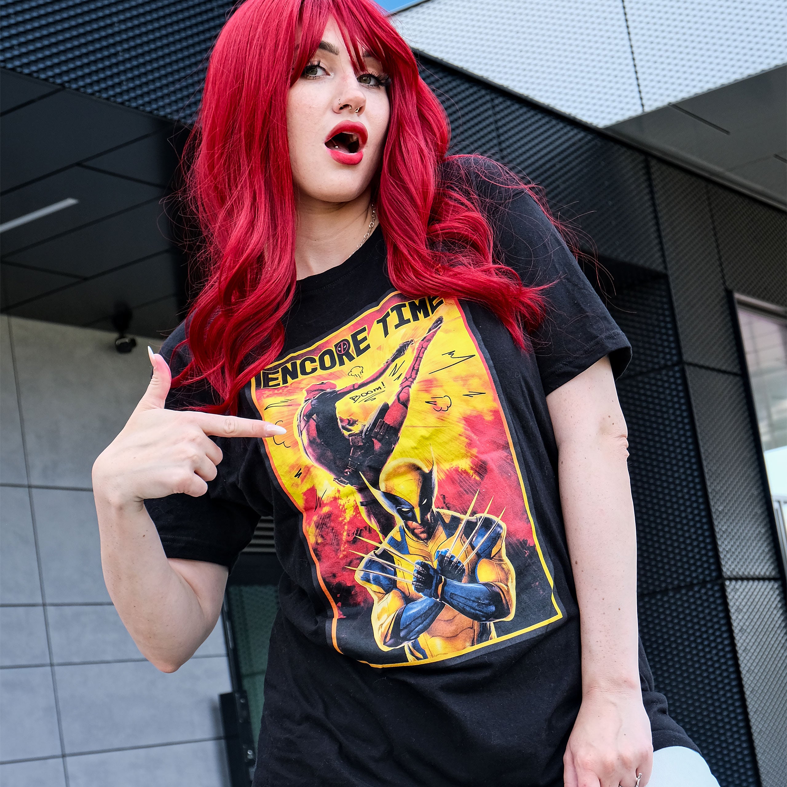 Image produit Deadpool et Wolverine - Encore Time T-Shirt noir