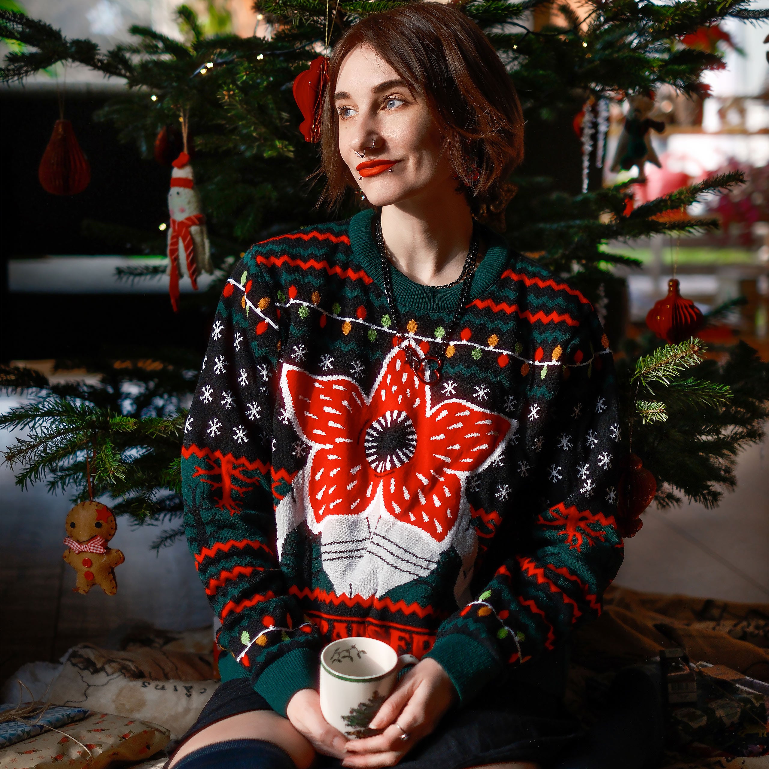 Image produit Stranger Things - Pull tricoté Demogorgon