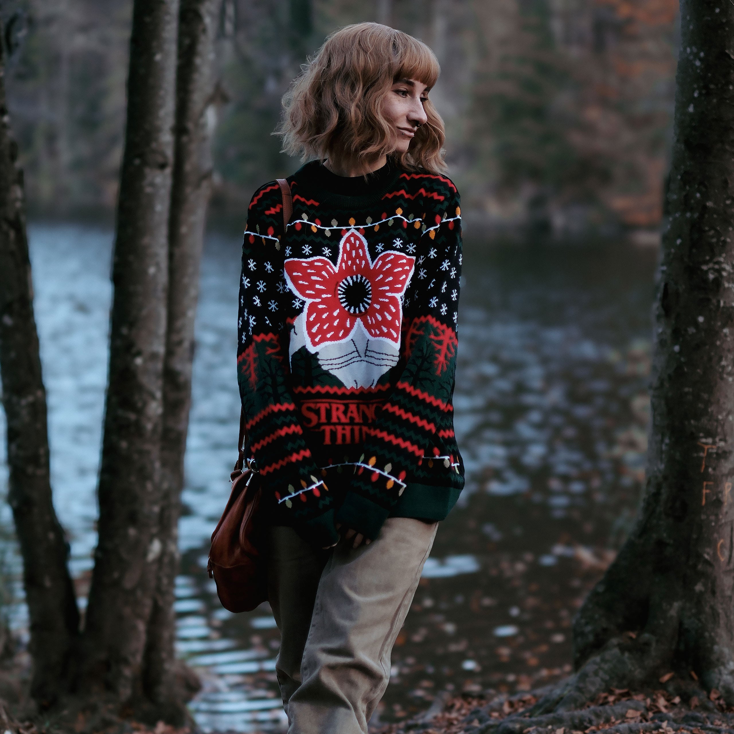 Image produit Stranger Things - Pull tricoté Demogorgon