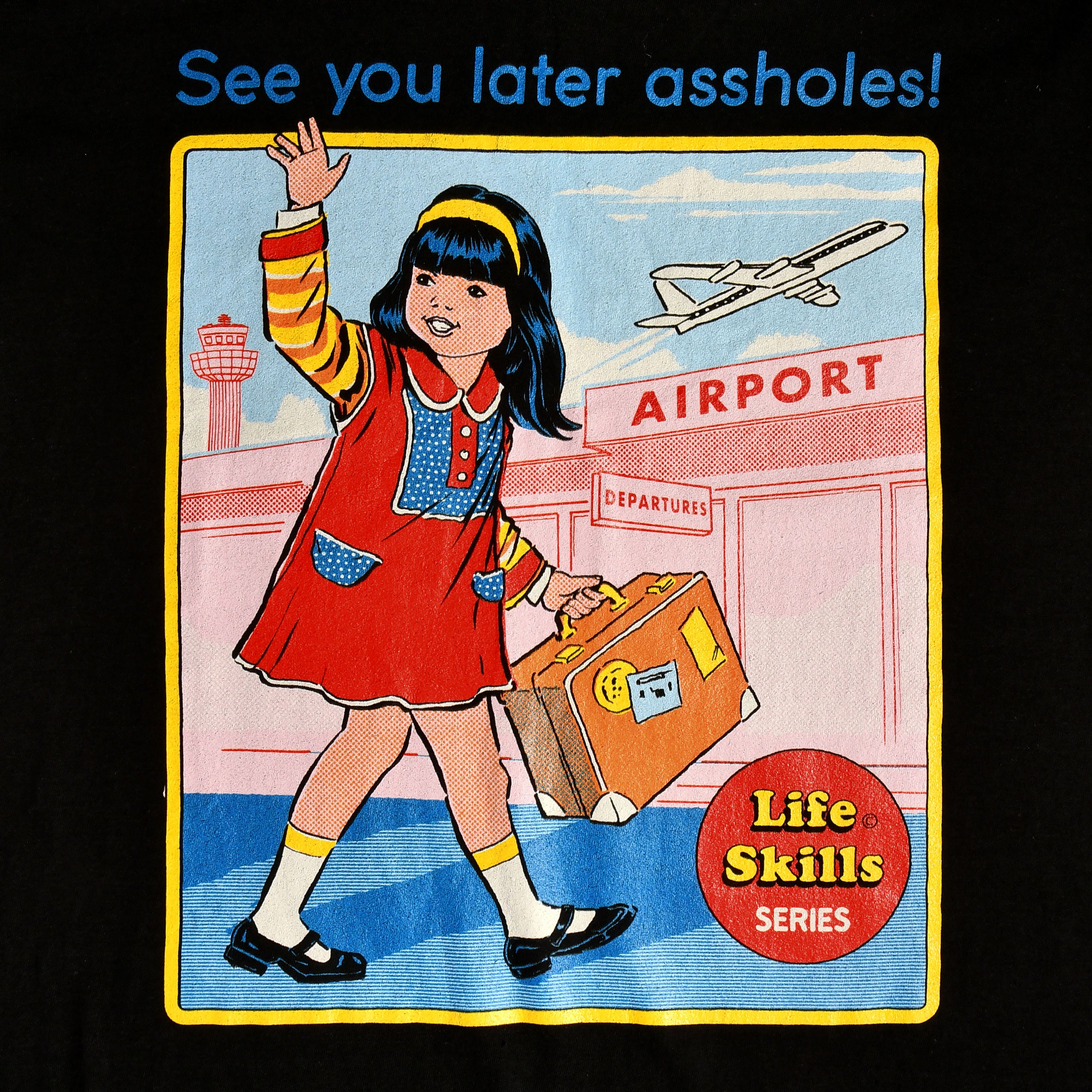 Image produit Steven Rhodes - See You Later Assholes! T-shirt noir