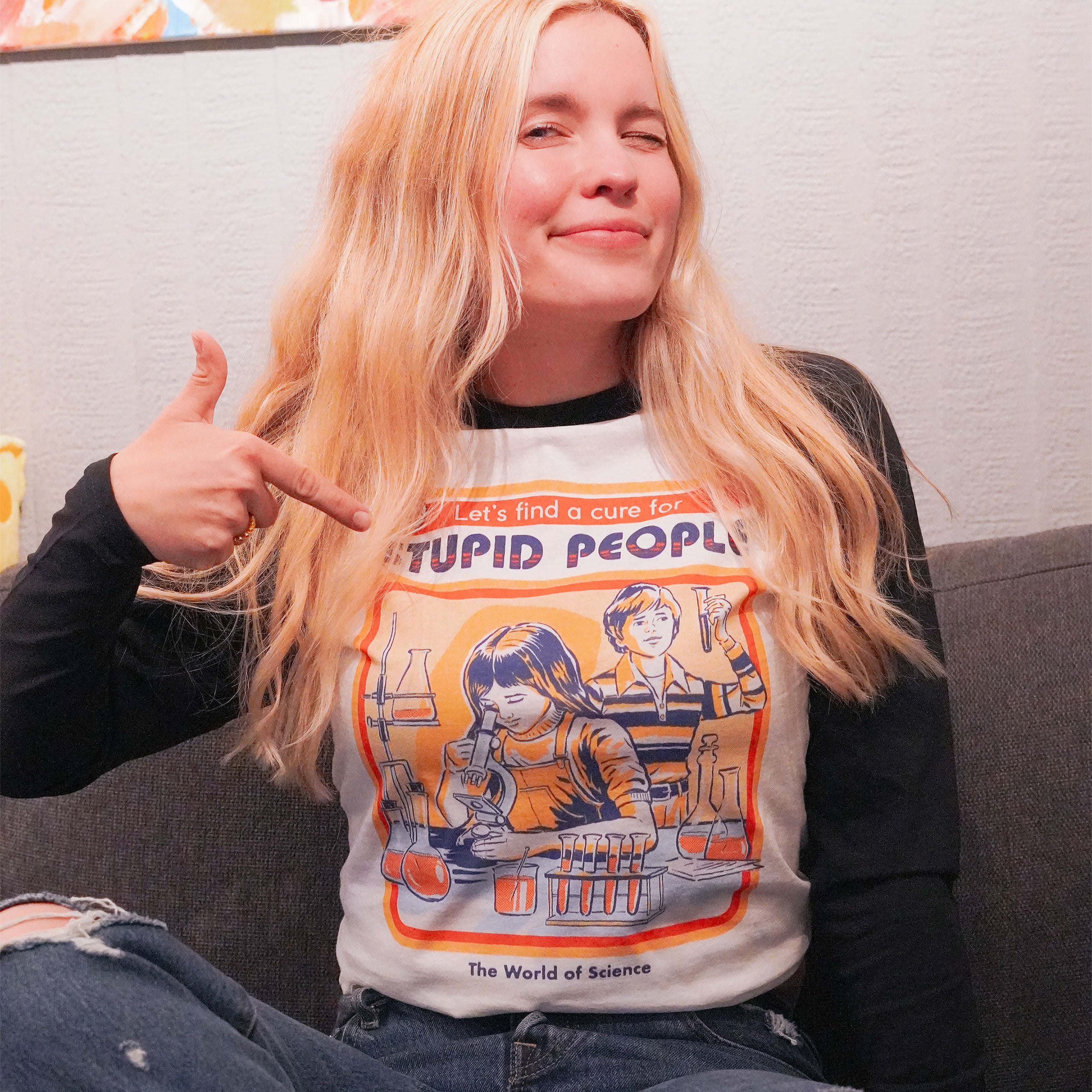 Image produit Steven Rhodes - Trouvons un remède pour les gens stupides Longsleeve