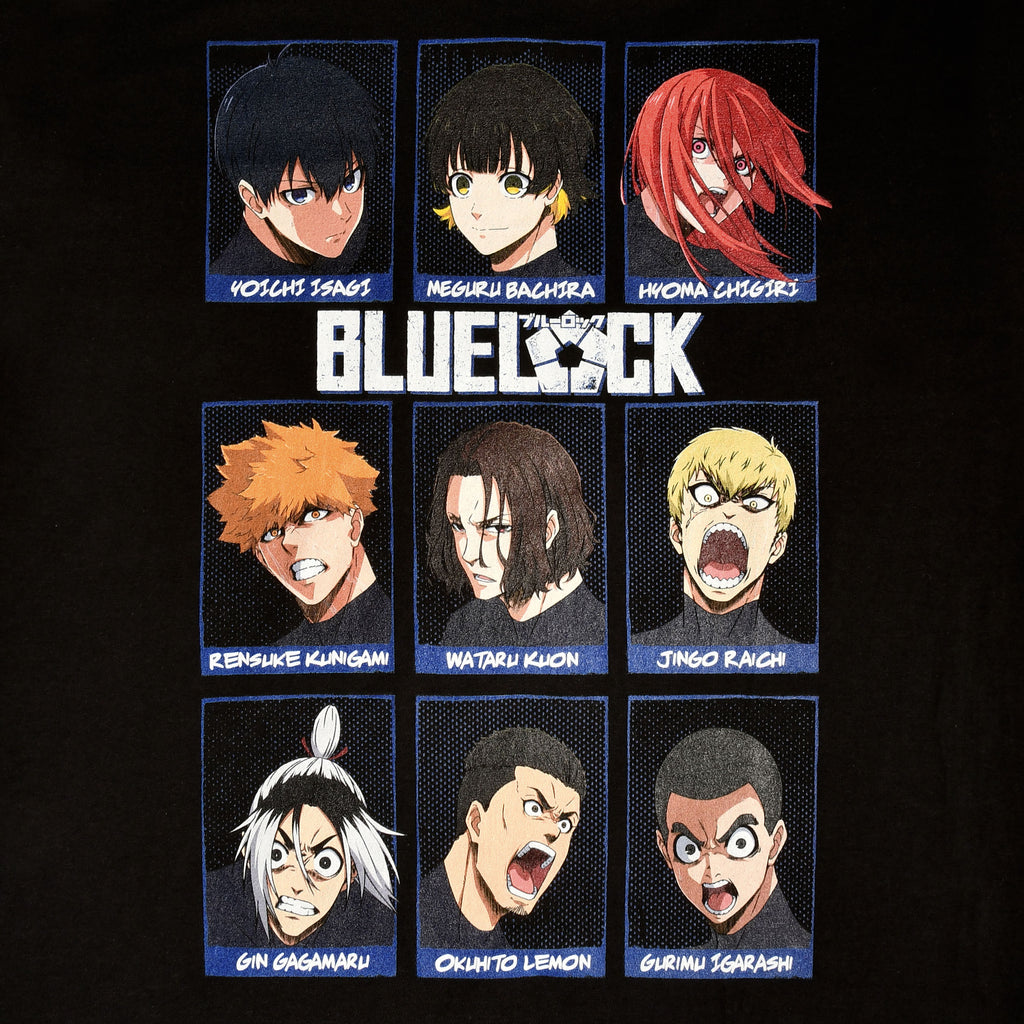 Image produit Blue Lock - T-Shirt Personnages Noir
