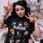 Image produit Blue Lock - T-Shirt Personnages Noir