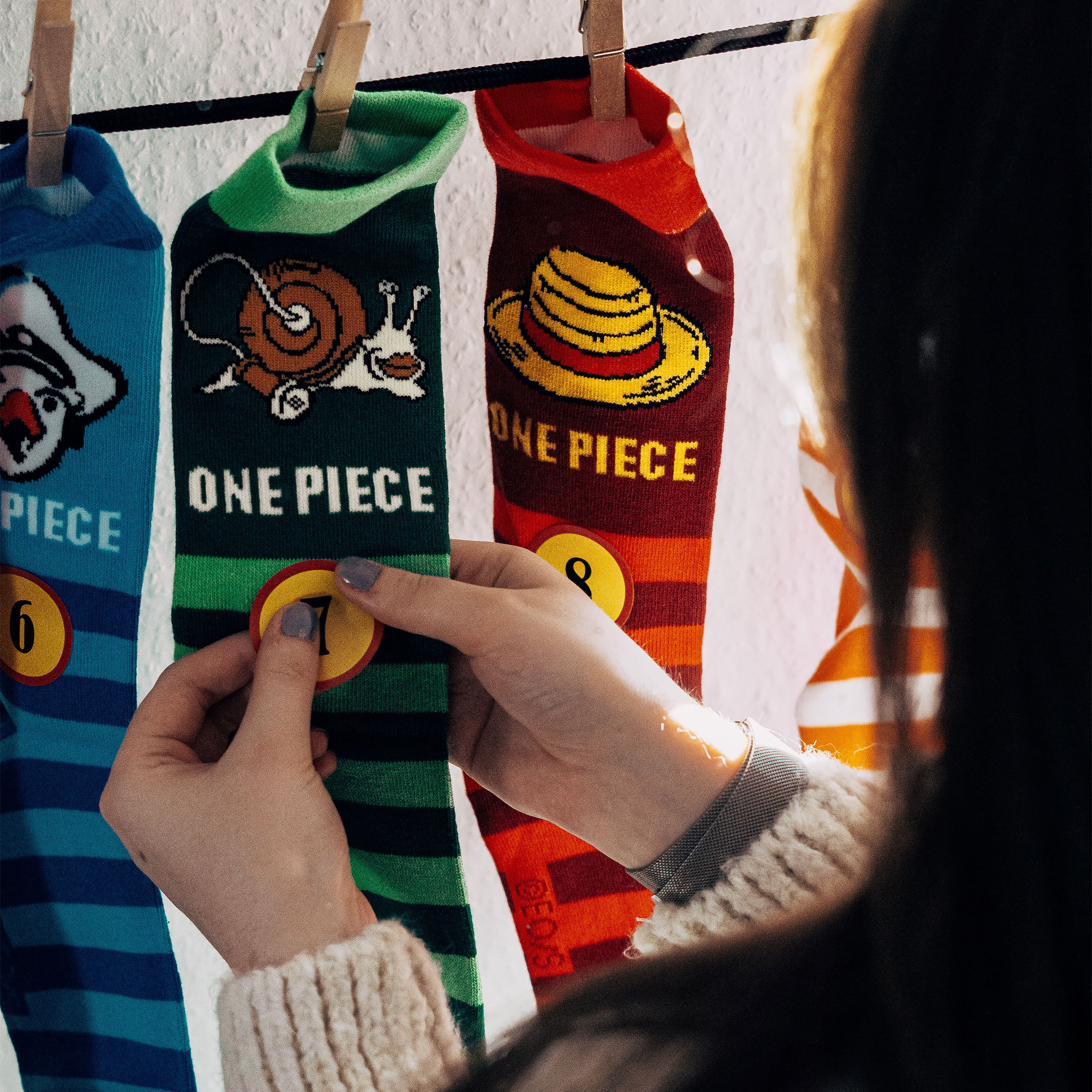 Image produit Calendrier de l'Avent One Piece à remplir de chaussettes