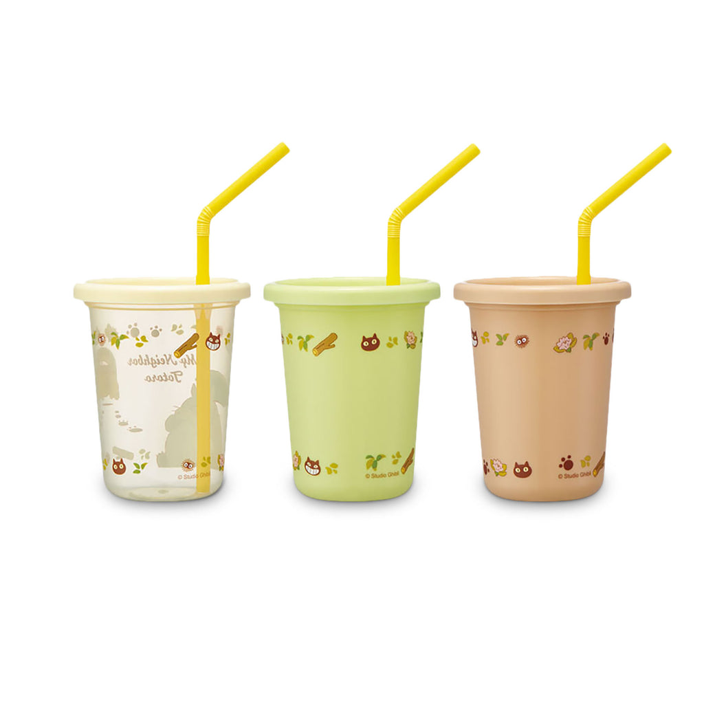 Product image Totoro - Catbus and Totoro Cup with Straw 3-Piece Set