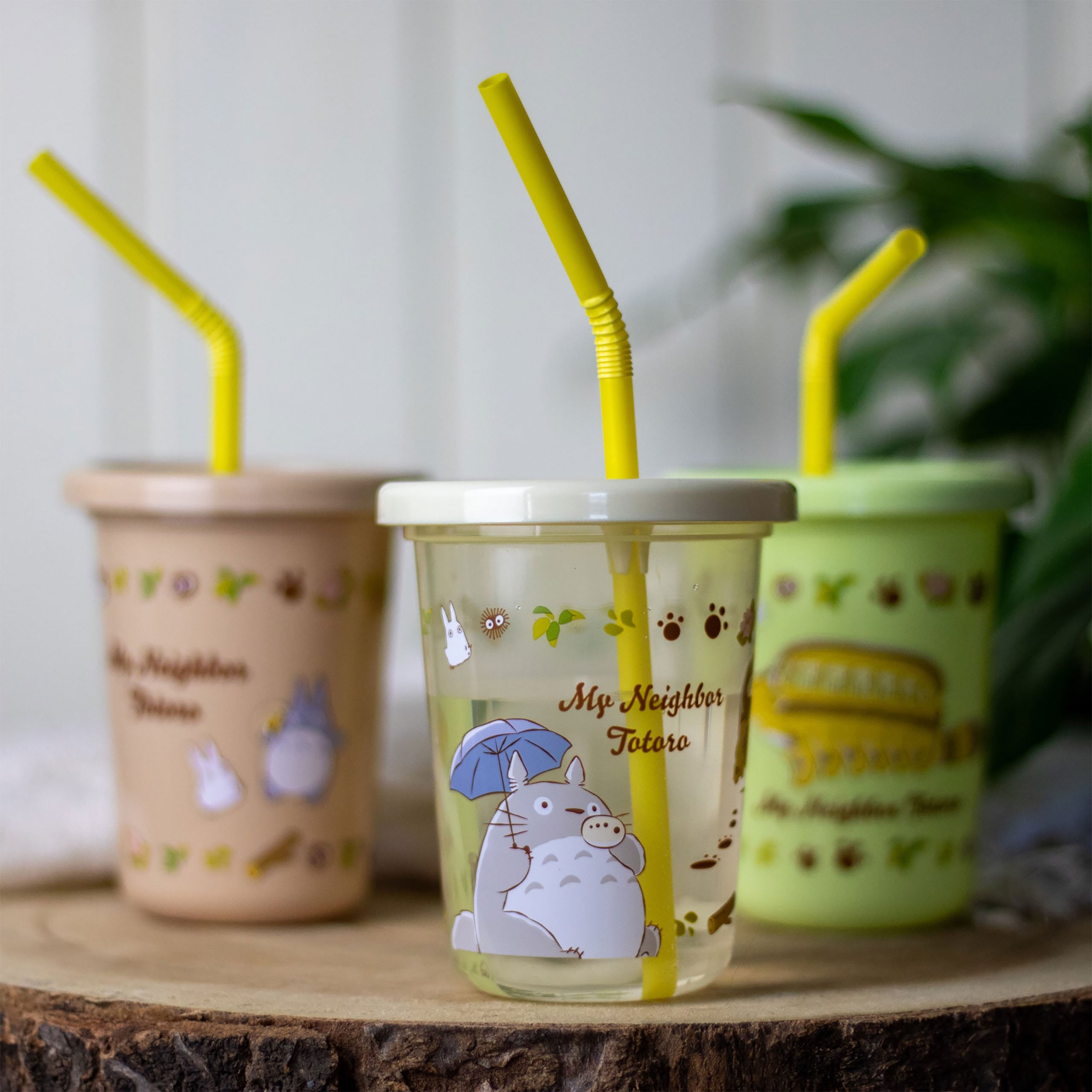 Product image Totoro - Catbus and Totoro Cup with Straw 3-Piece Set