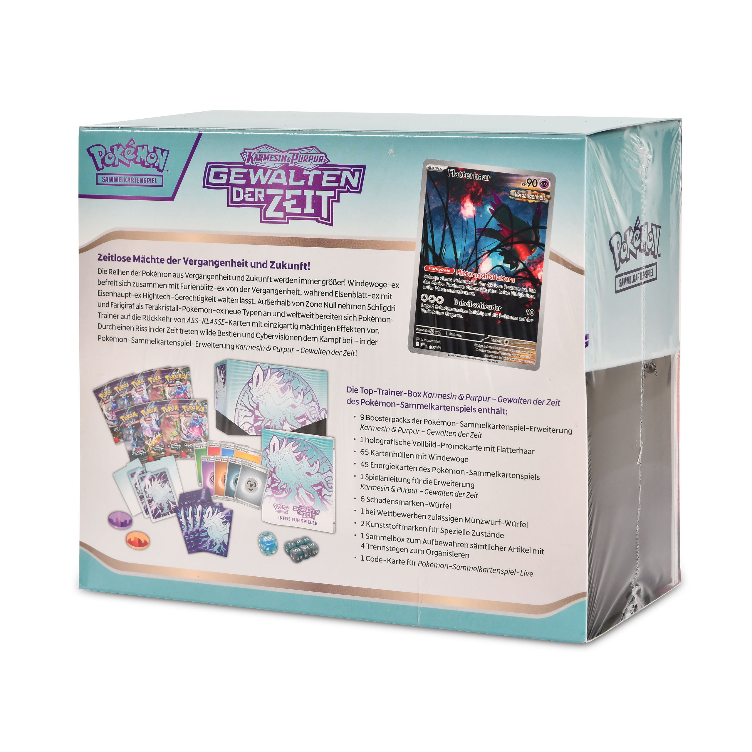 Image produit Pokemon - Forces Cramoisi & Pourpre du Temps Vague de Vent Boîte de Top Entraîneur