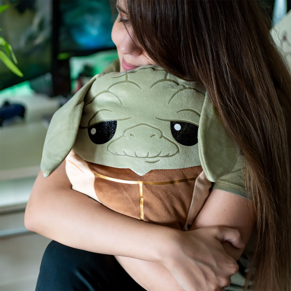 Image produit Coussin en peluche Yoda Squishy Beanies 35cm - Star Wars