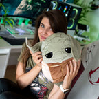 Image produit Coussin en peluche Yoda Squishy Beanies 35cm - Star Wars