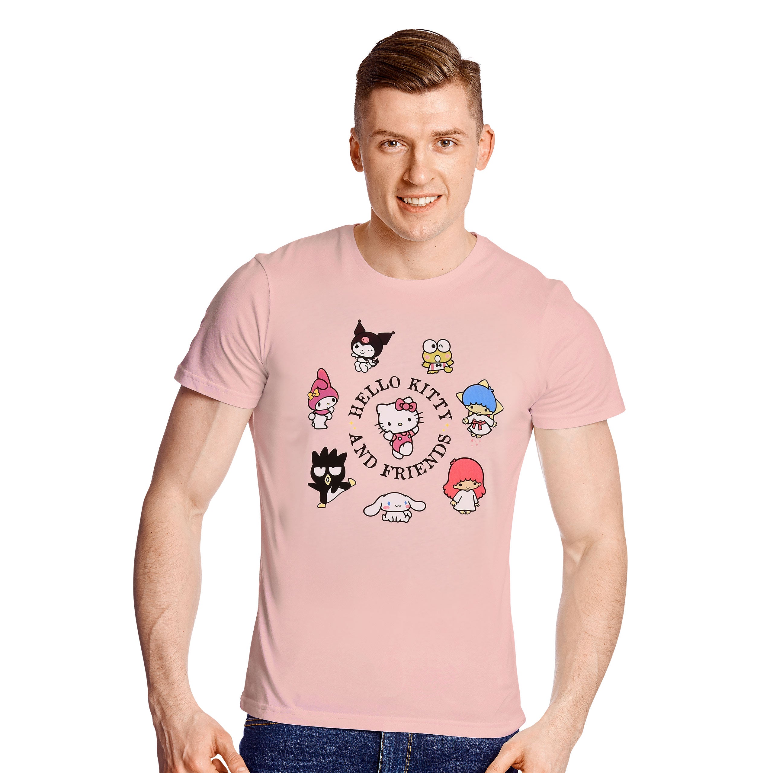 Image produit T-shirt Hello Kitty and Friends rose