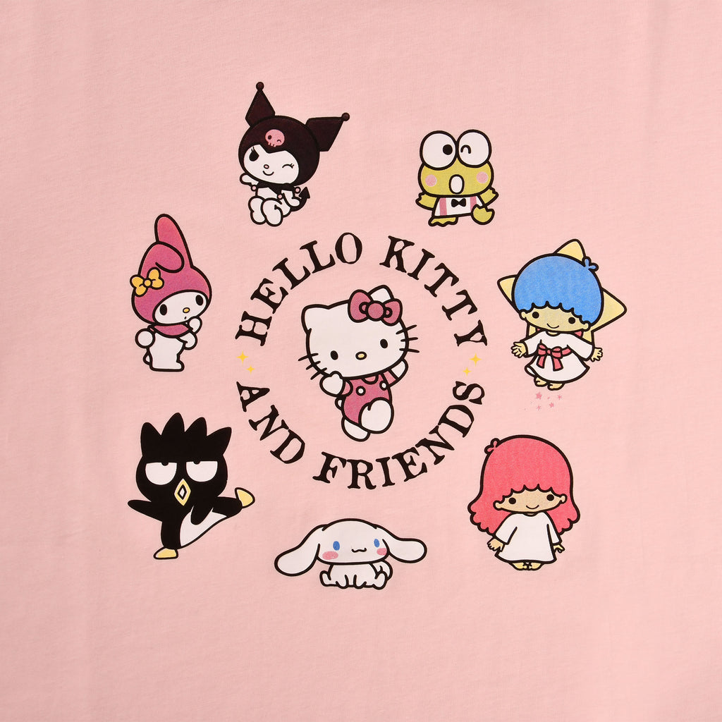 Image produit T-shirt Hello Kitty and Friends rose