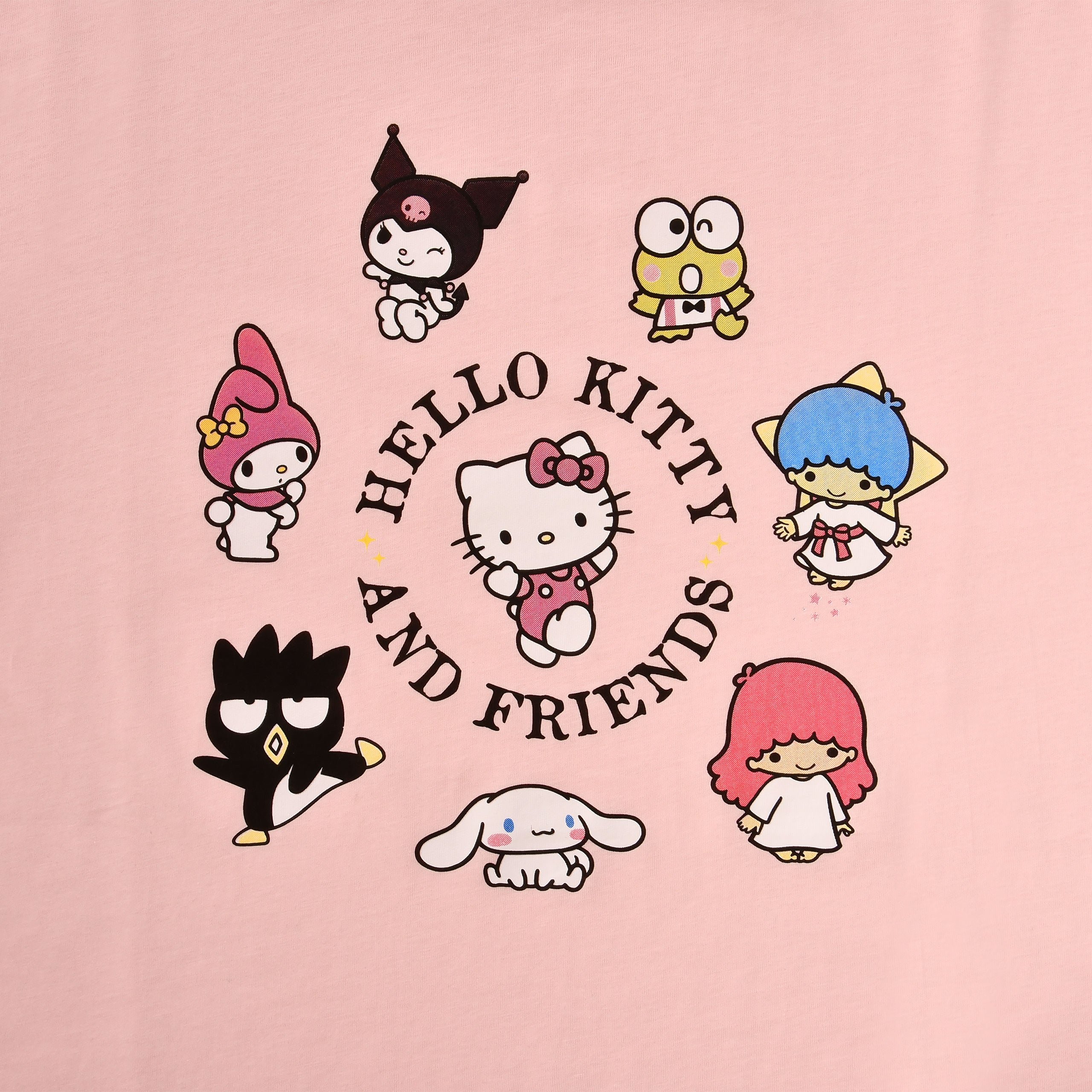 Image produit T-shirt Hello Kitty and Friends rose