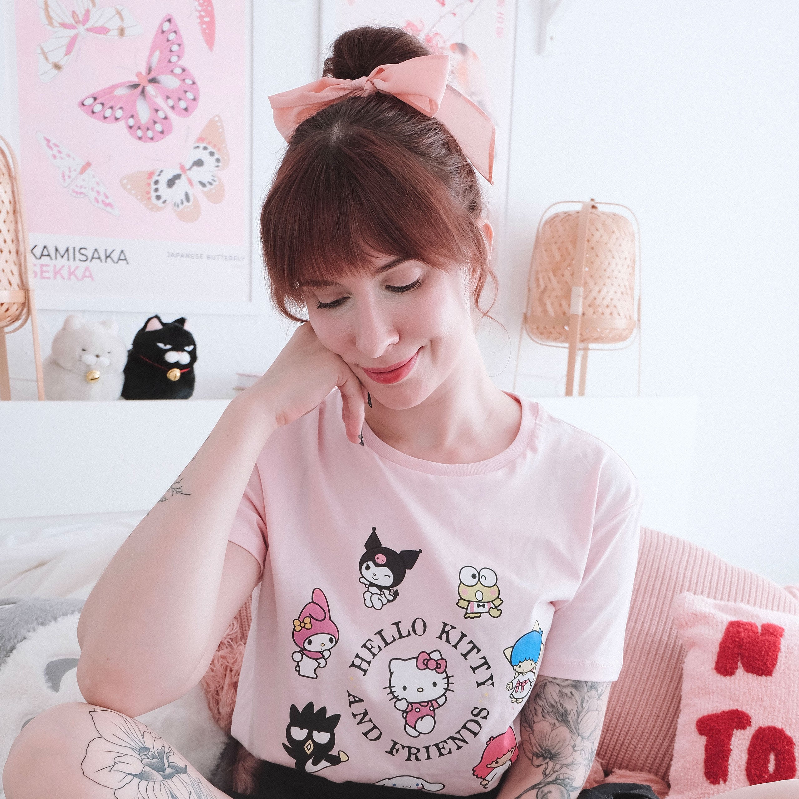 Image produit T-shirt Hello Kitty and Friends rose