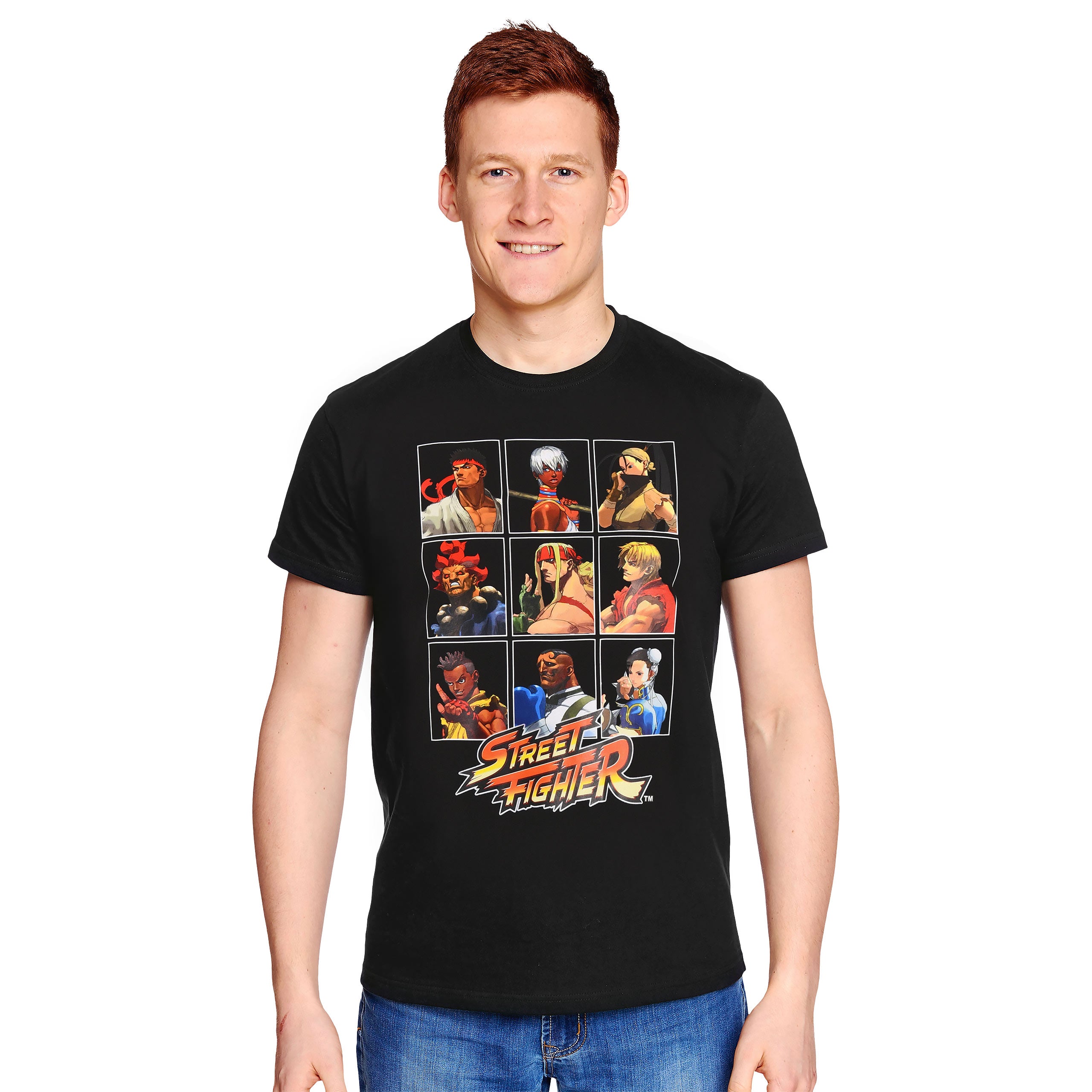 Image produit Street Fighter - T-shirt noir de personnages