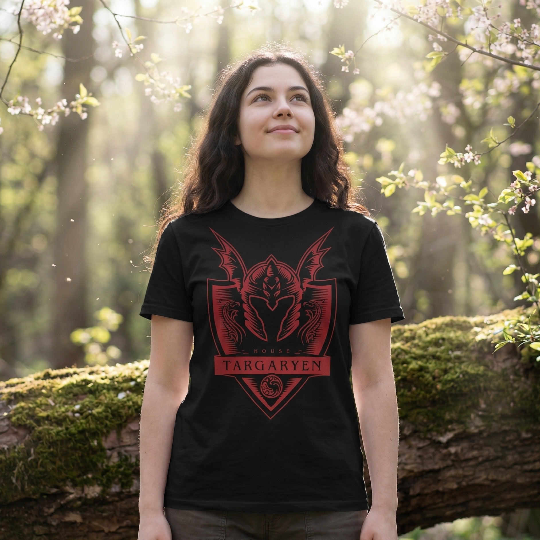Image produit T-shirt Targaryen noir - Maison du Dragon