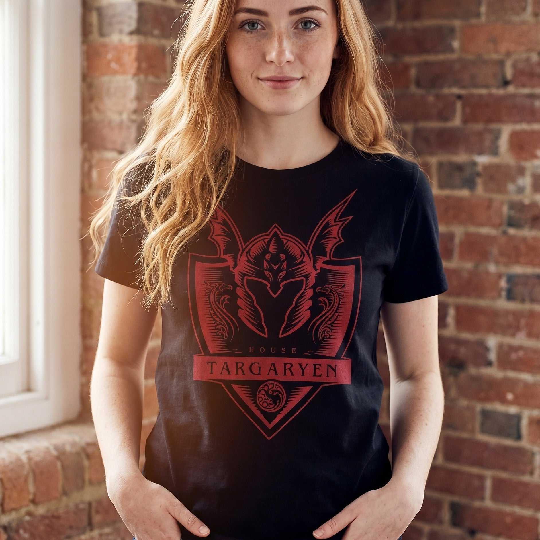 Image produit T-shirt Targaryen noir - Maison du Dragon