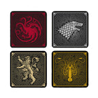 Image produit Game of Thrones - Sous-verres blasons des maisons, set de 4