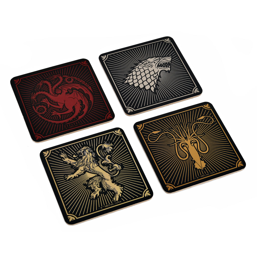 Image produit Game of Thrones - Sous-verres blasons des maisons, set de 4