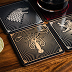 Image produit Game of Thrones - Sous-verres blasons des maisons, set de 4