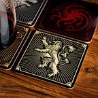 Image produit Game of Thrones - Sous-verres blasons des maisons, set de 4