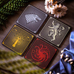 Image produit Game of Thrones - Sous-verres blasons des maisons, set de 4